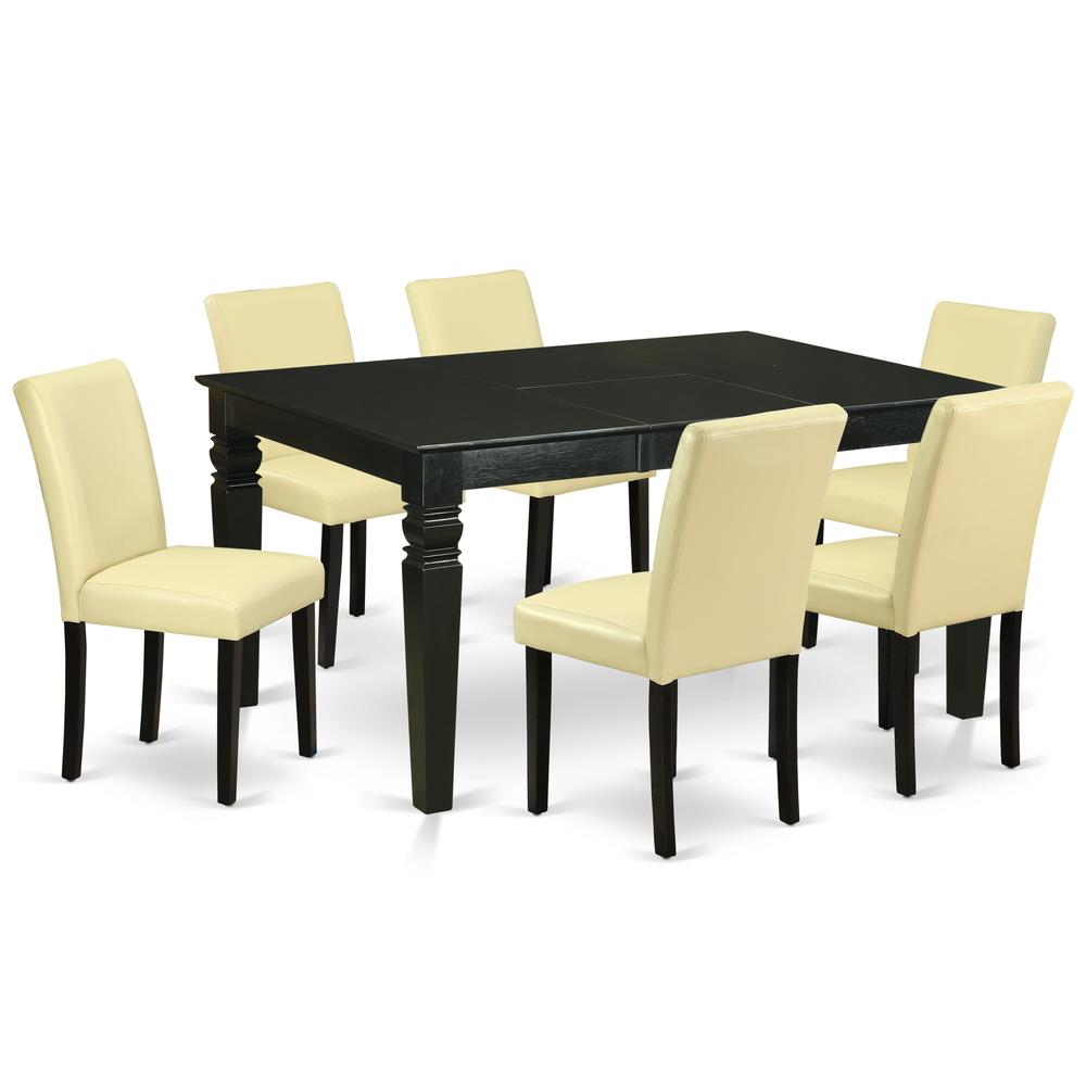 Dining Room Set Black, WEAB7-BLK-73. Picture 1