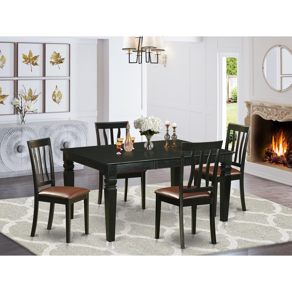5  PcTable  and  chair  set  for  4-Table  and  4  Dining  Chairs. Picture 1