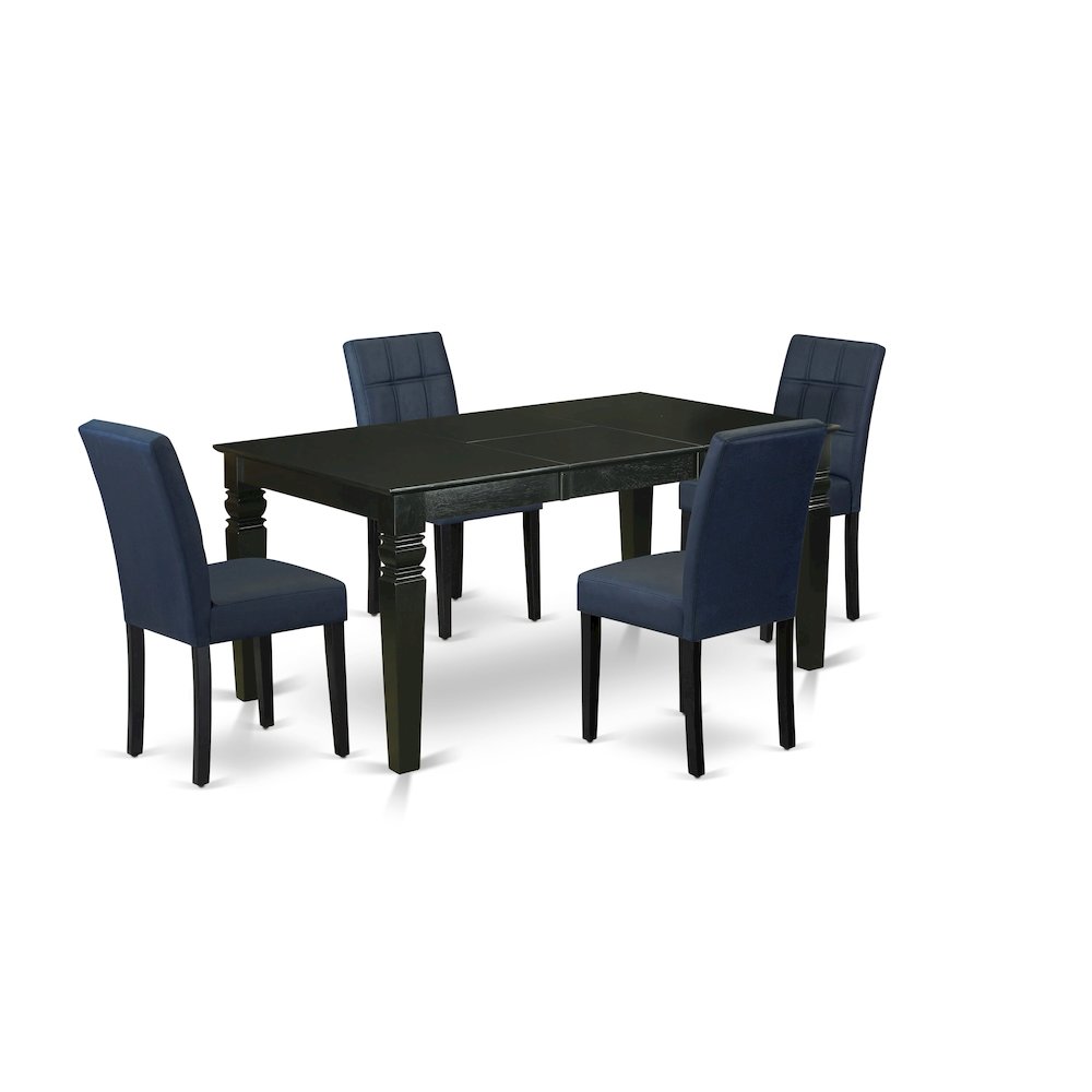 5 Piece Dining Table Set contain A Wooden Table. Picture 1