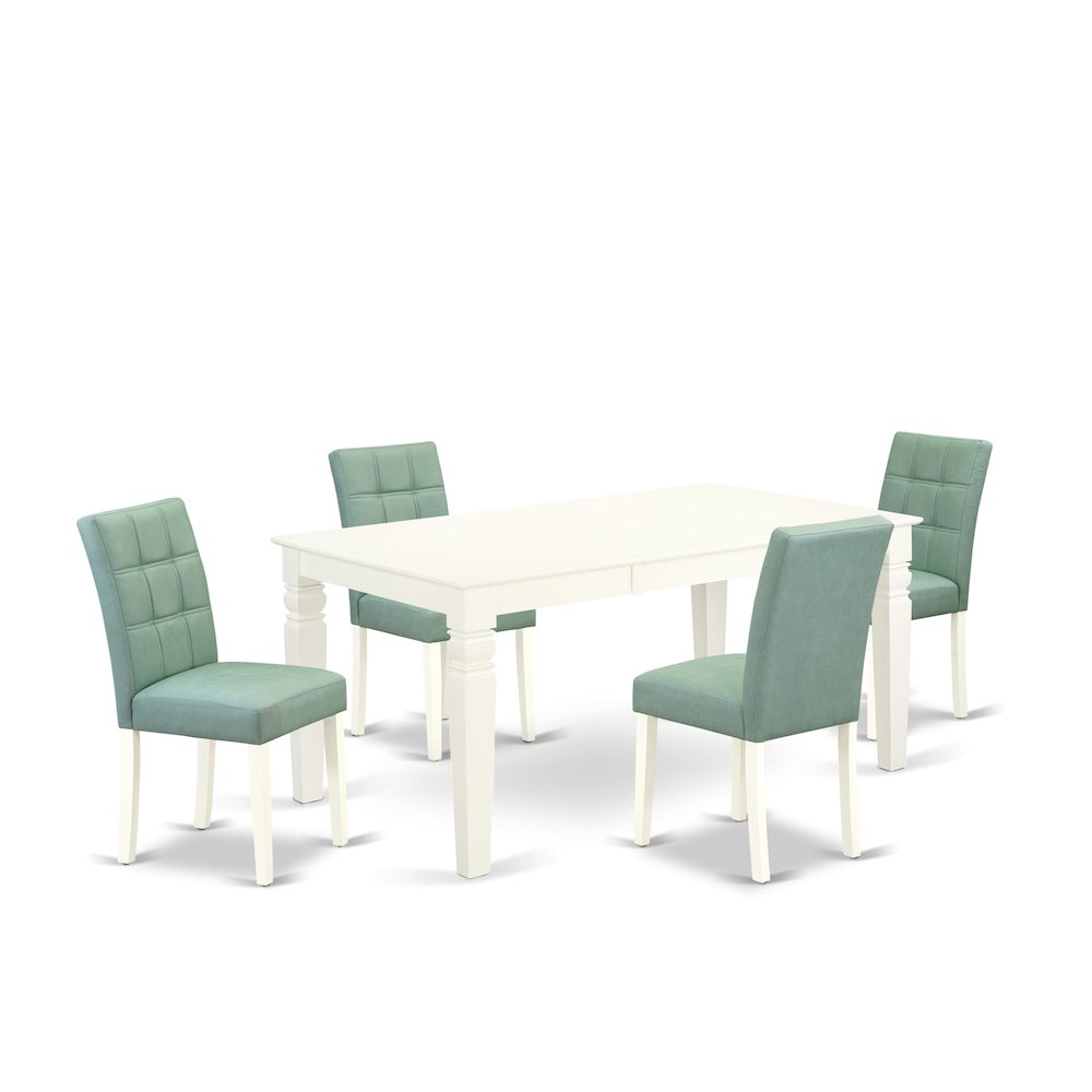 5 Piece Table Set contain A Modern Table. Picture 1