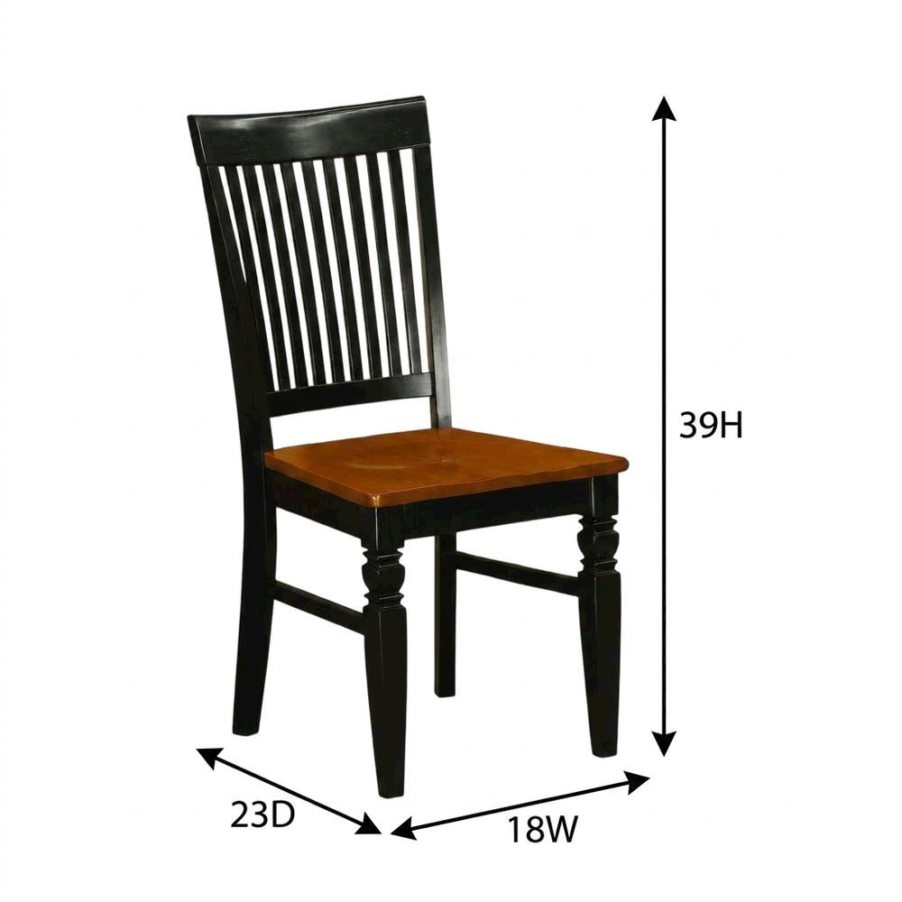 Wooden Dining Chair with Cherry Finish, Kitchen Chair for Dining Room Table, Set of 2. Picture 6