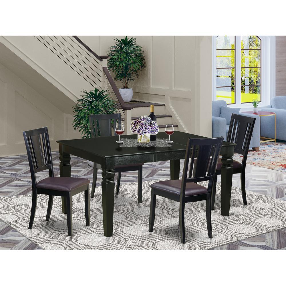 5  PcKitchen  nook  Dining  set  -  Dining  Table  and  4  Kitchen  Chairs. Picture 1