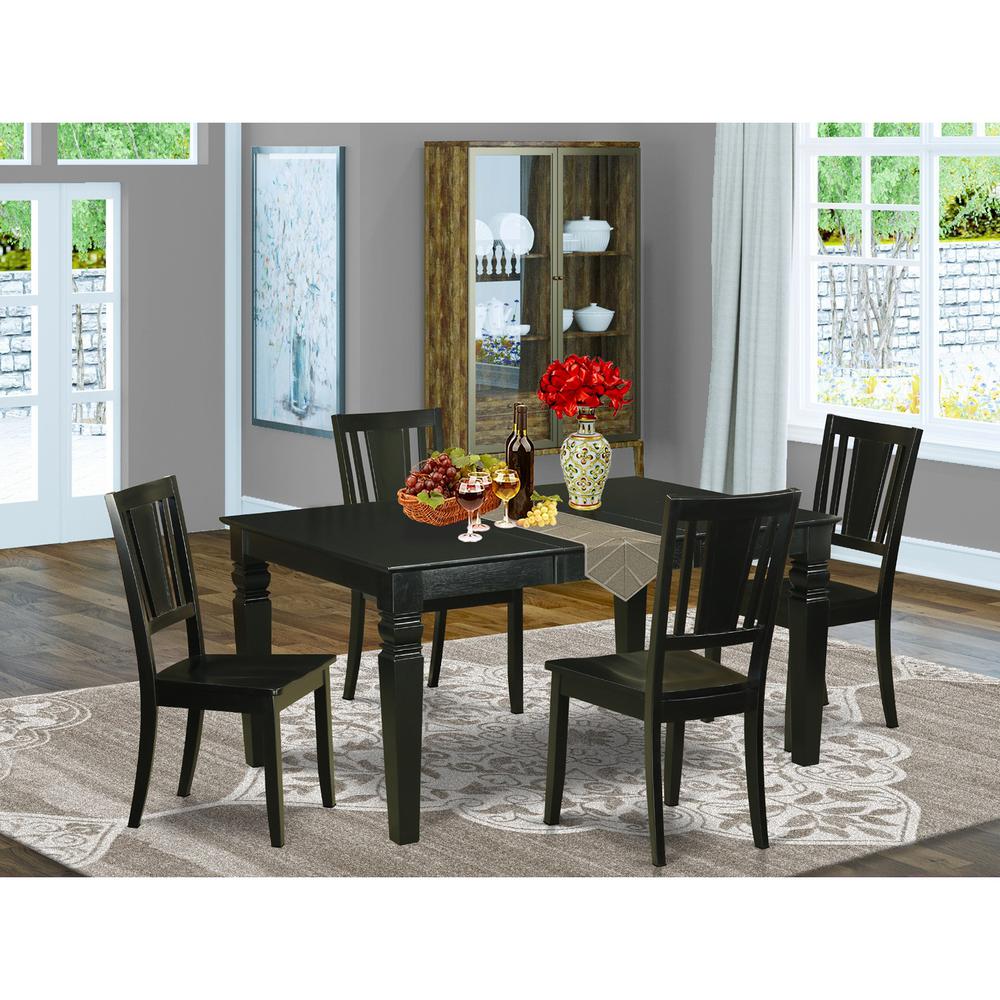 5  Pc  Dinette  set  for  4-Dining  Table  and  4  Kitchen  Dining  Chairs. Picture 2