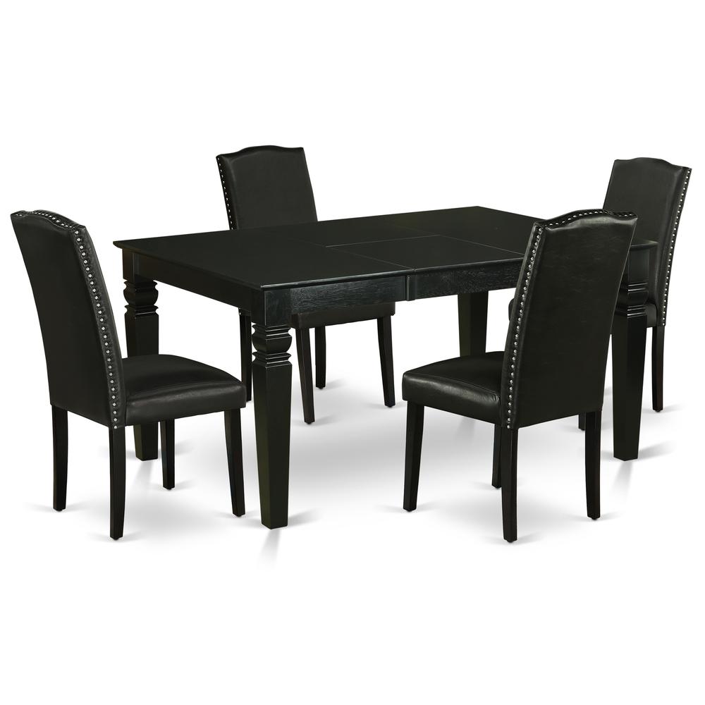 Dining Room Set Black, WEEN5-BLK-69. Picture 1