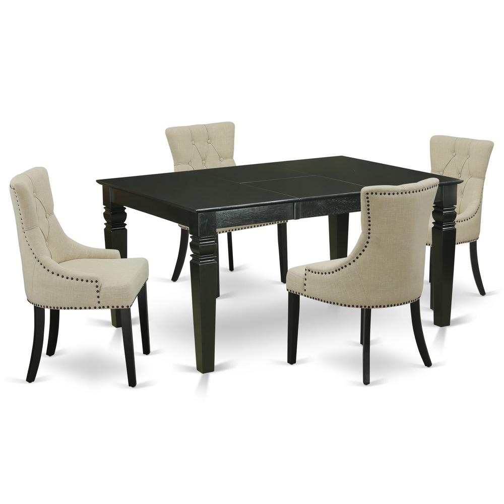 Dining Room Set Black, WEFR5-BLK-02. Picture 1
