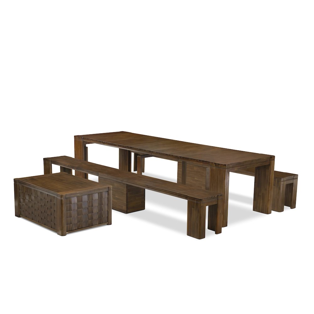 4 Pieces Extendable Dining Set Includes 1 Extendable Kitchen Table. Picture 1