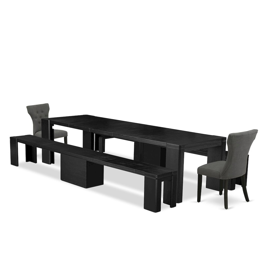 5-piece Dining Room Table Set a Rectangular Dining Table. Picture 1