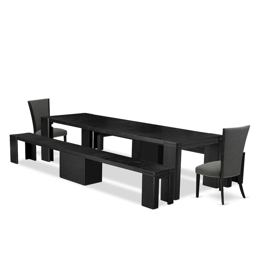 5-piece Dining Room Table Set a Rectangular Dining Table. Picture 1