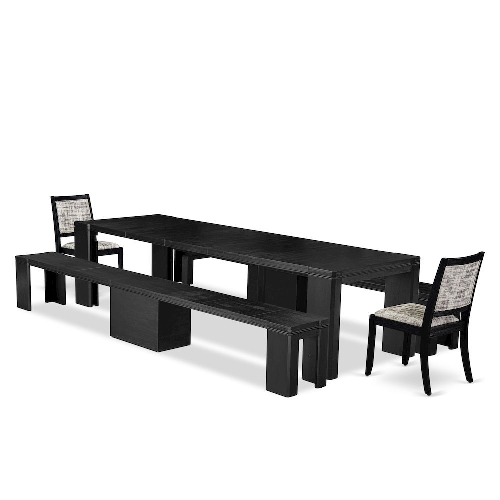 5-piece Dining Room Table Set a Rectangular Kitchen Table. Picture 1