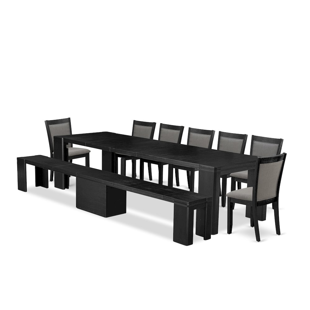 9-piece Dining Room Table Set a Rectangular Dining Table. Picture 1