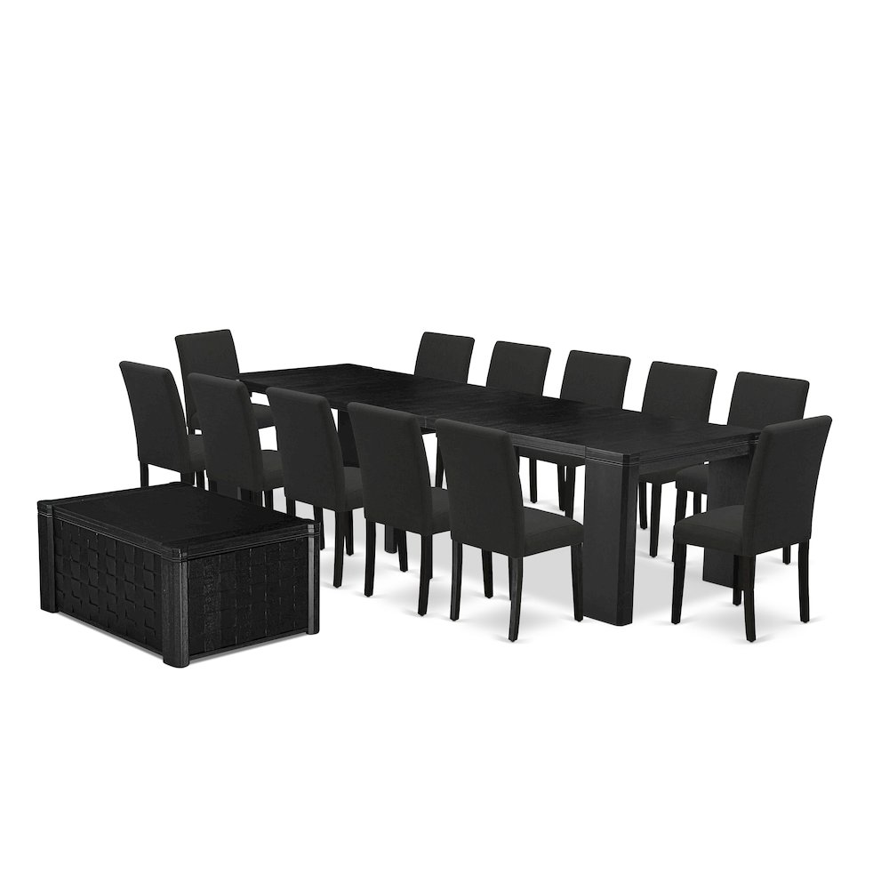 14-piece Dining Room Table Set a Rectangular Kitchen Table. Picture 1