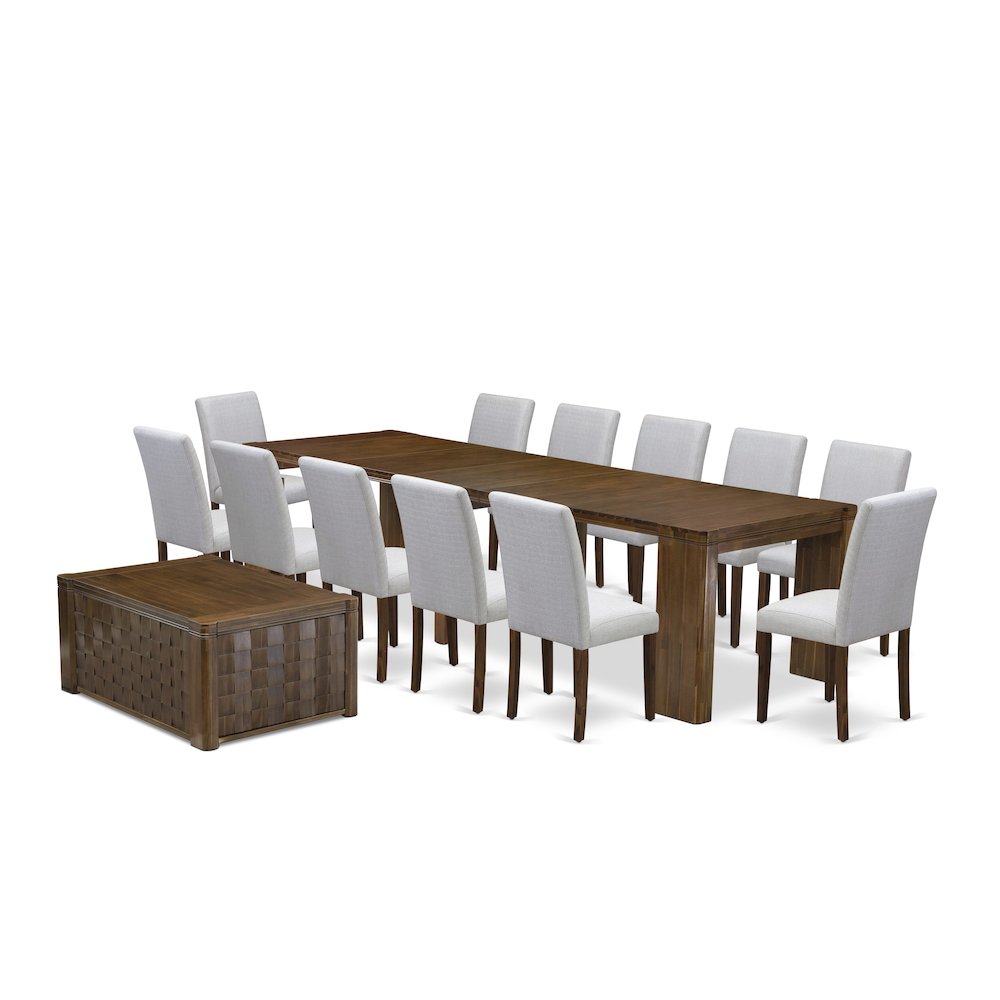 14 Pieces Extendable Dining Set Includes a Rectangle Kitchen Table. Picture 1