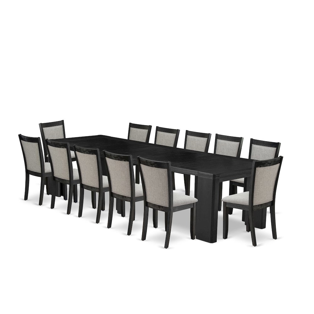 13-piece Dining Room Table Set a Rectangular Dining Table. Picture 1