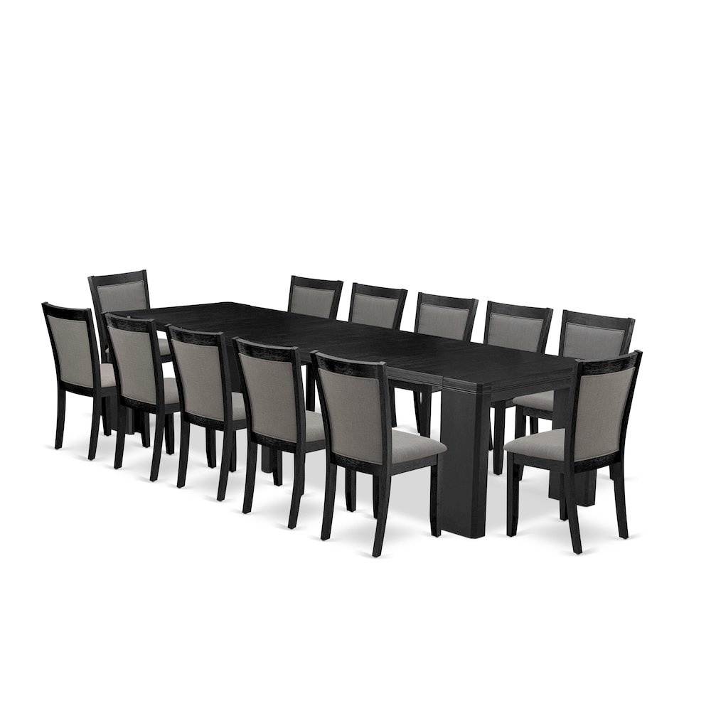 13-piece Dining Room Table Set a Rectangular Kitchen Table. Picture 1
