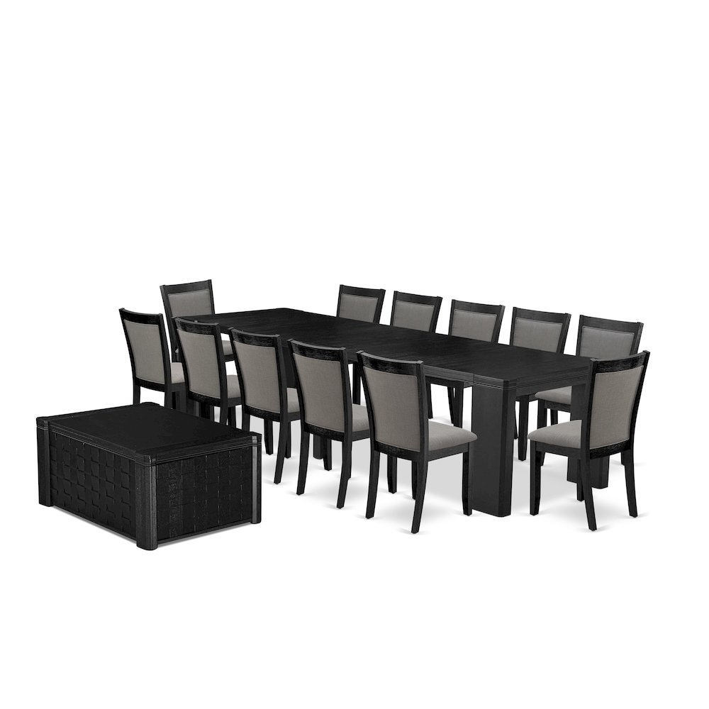 14-piece Dining Room Table Set a Rectangular Kitchen Table with a coffee table. Picture 1