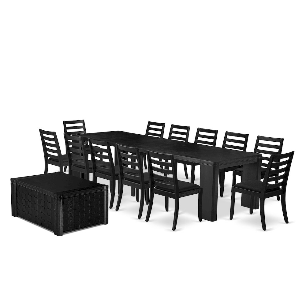 14-piece Modern Dining Room Table Set a Rectangular Dining Table. Picture 1