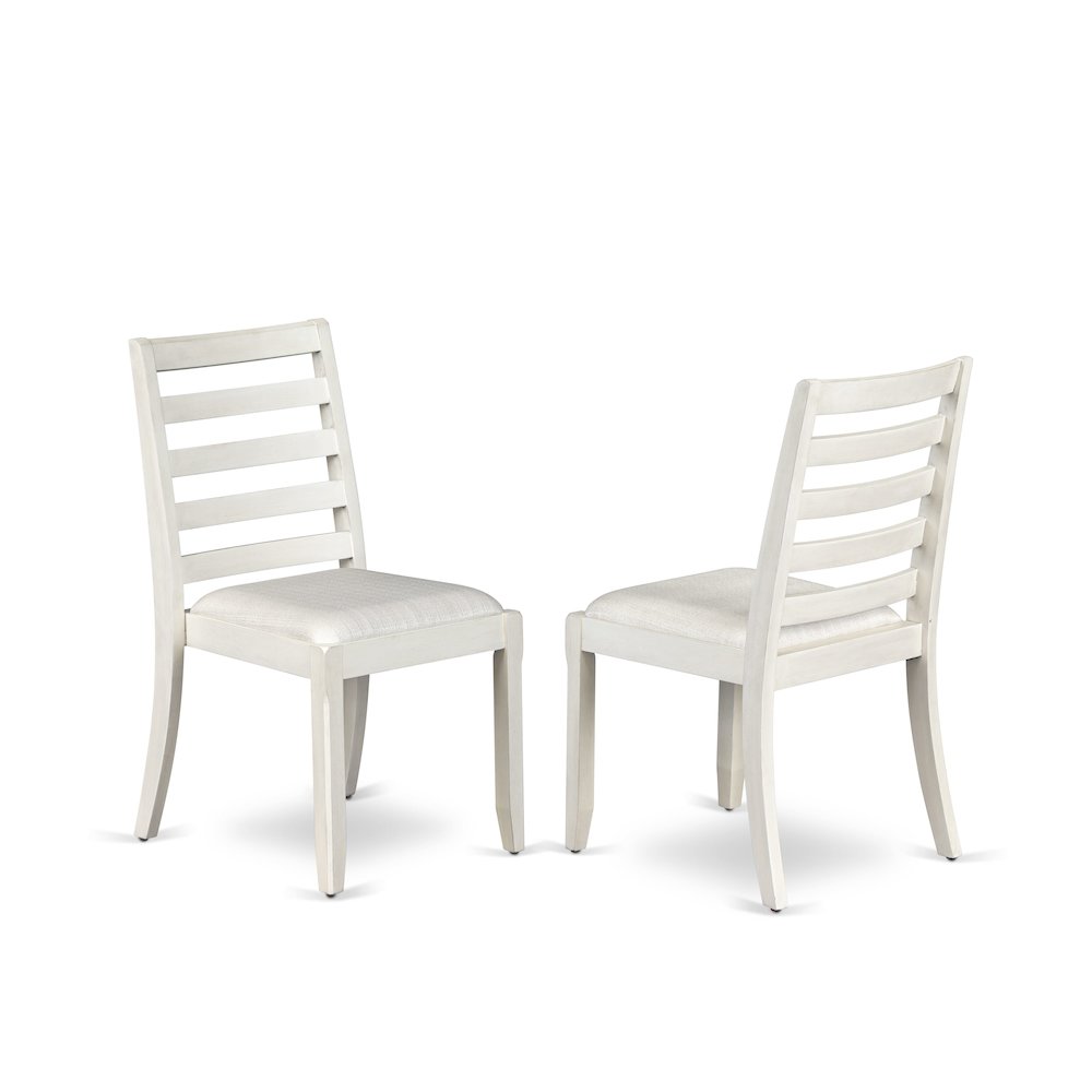 Dining Room Chair with Cream Linen Fabric. Picture 1
