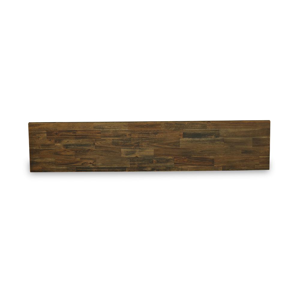 X-Style Modern Dining Room Bench with Wooden Seat. Picture 4