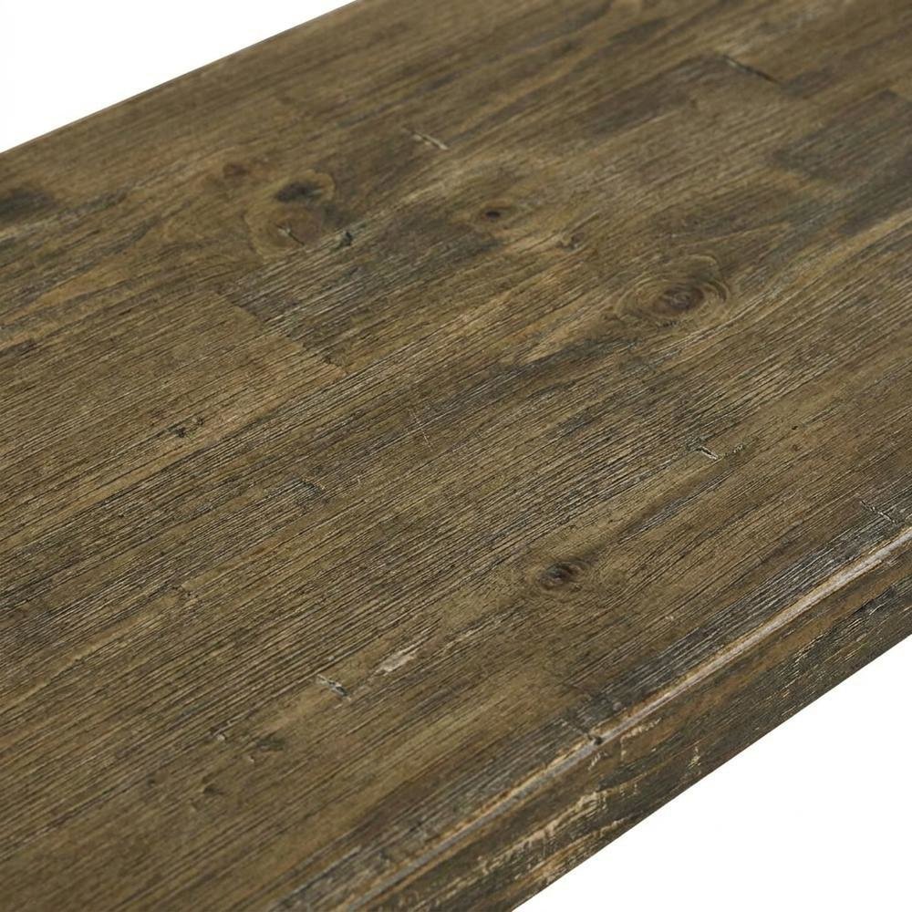 Wooden Dining Bench with X-Style Base for Kitchen and Dining Room. Picture 6