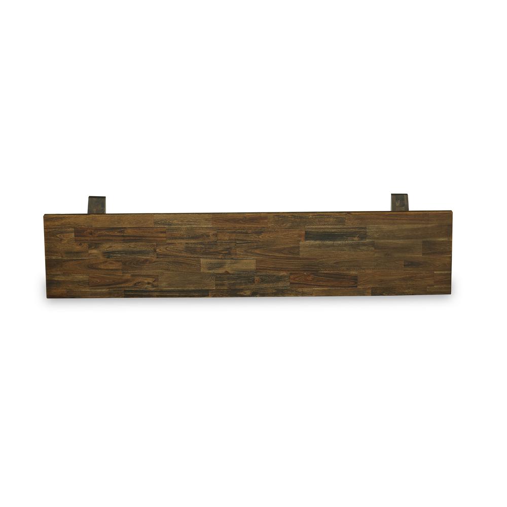 X-Style Modern Kitchen Bench with Wooden Seat. Picture 4