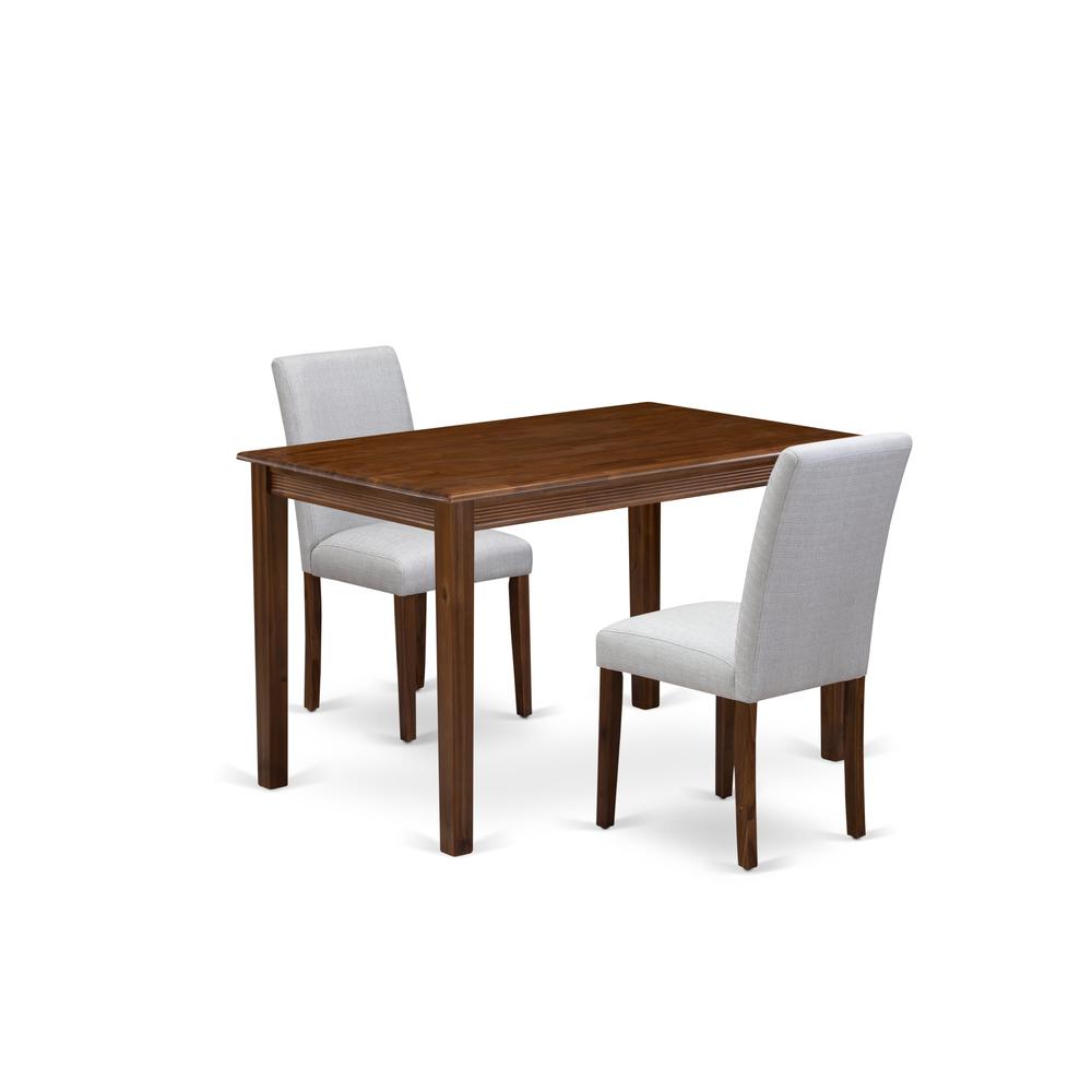 3 Piece Dining Table Set Consist of a Rectangle Kitchen Table. Picture 1