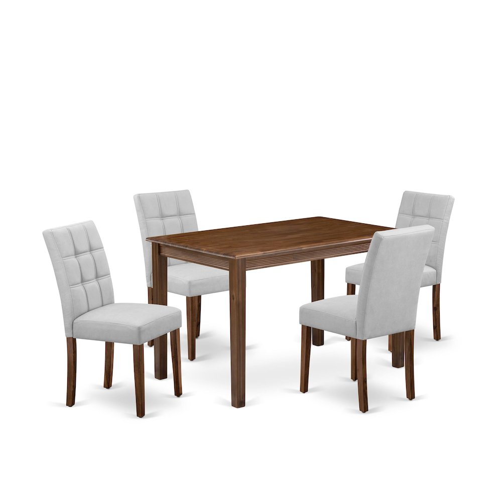 5 Piece Dining Set consists A Modern Table. Picture 1