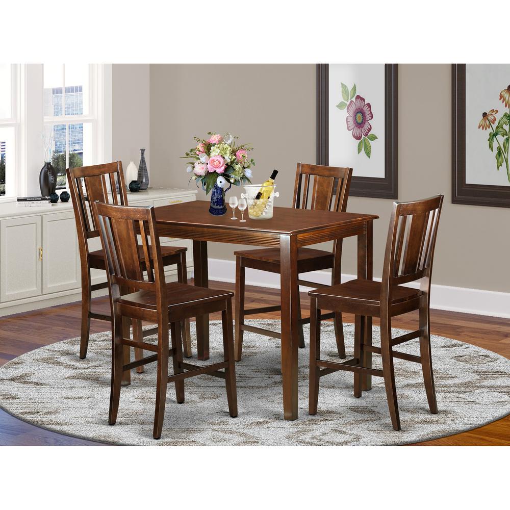 5  PC  counter  height  pub  set  -  high  Table  and  4  Kitchen  Chairs.. Picture 2
