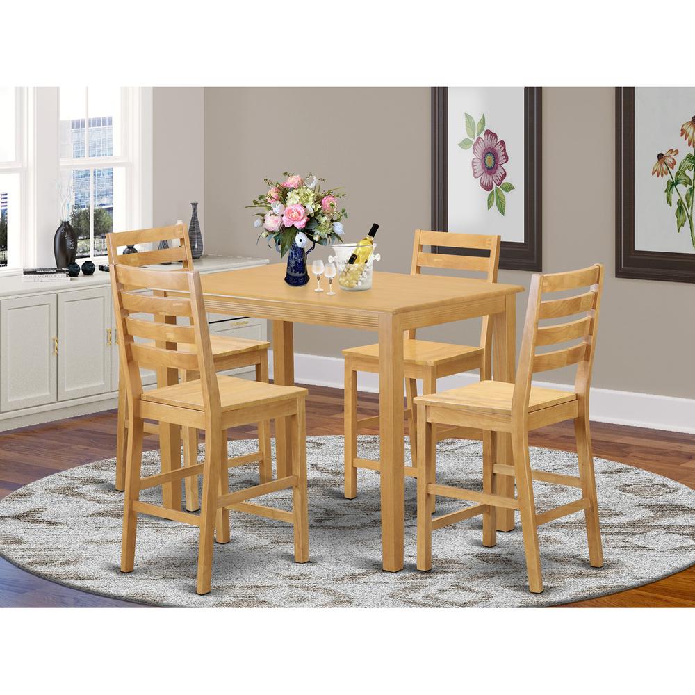 5  PC  counter  height  pub  set-pub  Table  and  4  Kitchen  Chairs.. Picture 2
