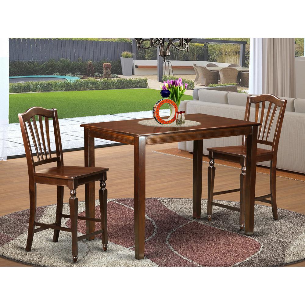 3  Pc  counter  height  Dining  room  set  -  counter  height  Table  and  2  bar  stools.. Picture 2