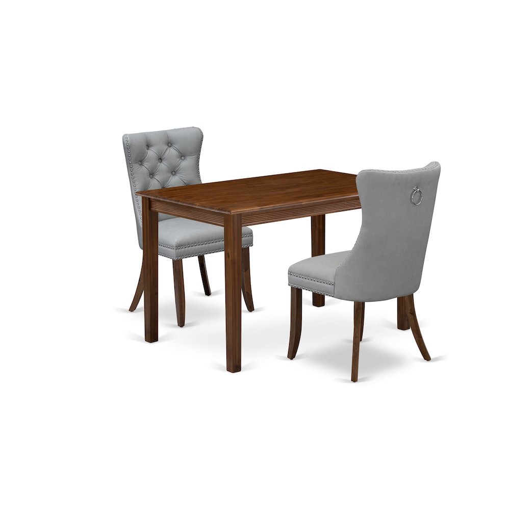 3 Piece Dinette Set Contains a Rectangle Dining Table. Picture 1