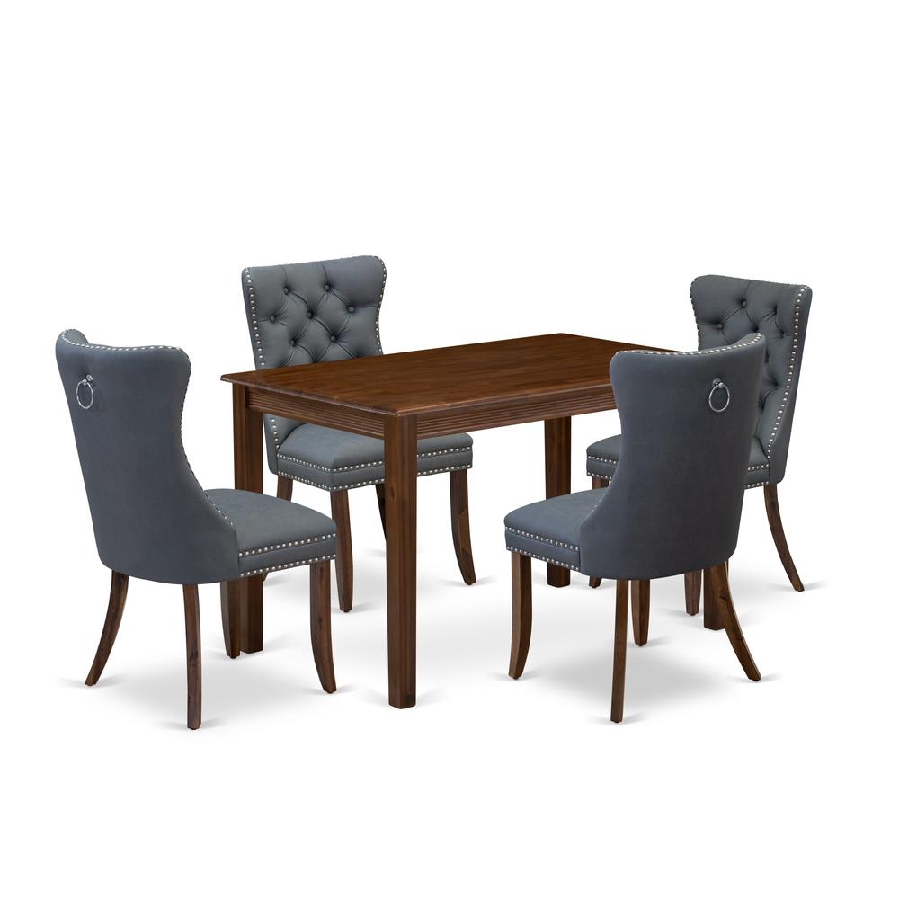 5 Piece Dinette Set Consists of a Rectangle Dining Room Table. Picture 6