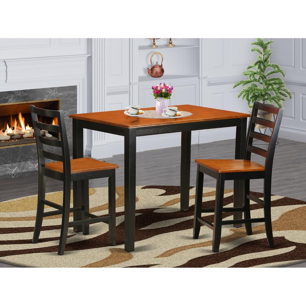 3  Pc  counter  height  pub  set-pub  Table  and  2  Kitchen  Dining  Chairs.. Picture 2