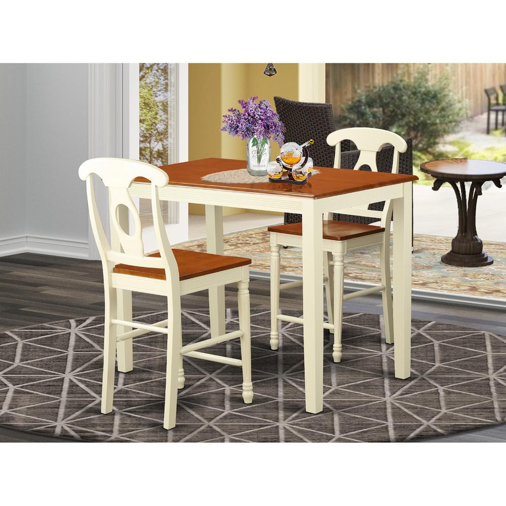 3  PC  Dining  counter  height  set  -  Dining  Table  and  2  counter  height  Chairs.. Picture 4