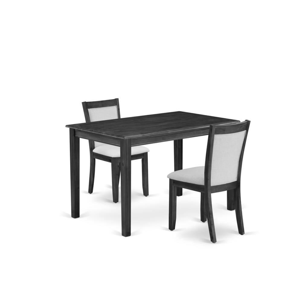 3 Piece Dining Room Furniture Set Contains a Rectangle Dinette Table. Picture 1