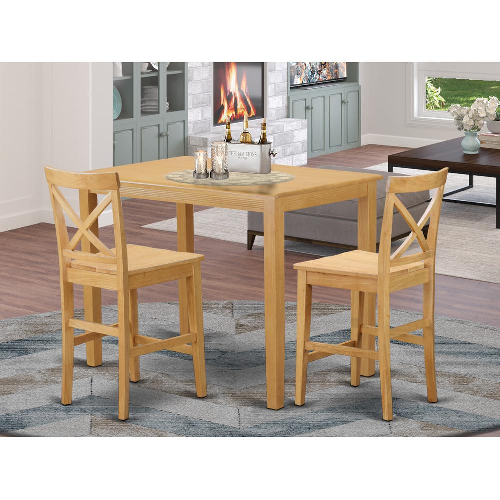 3  Pc  counter  height  set  -  high  top  Table  and  2  Dining  Chairs.. Picture 4