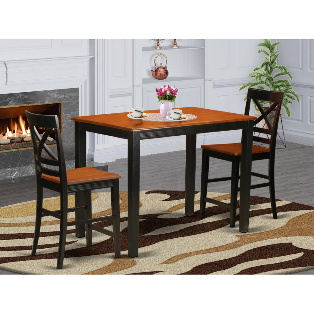 3  Pc  counter  height  pub  set  -  high  Table  and  2  counter  height  Dining  chair.. Picture 4