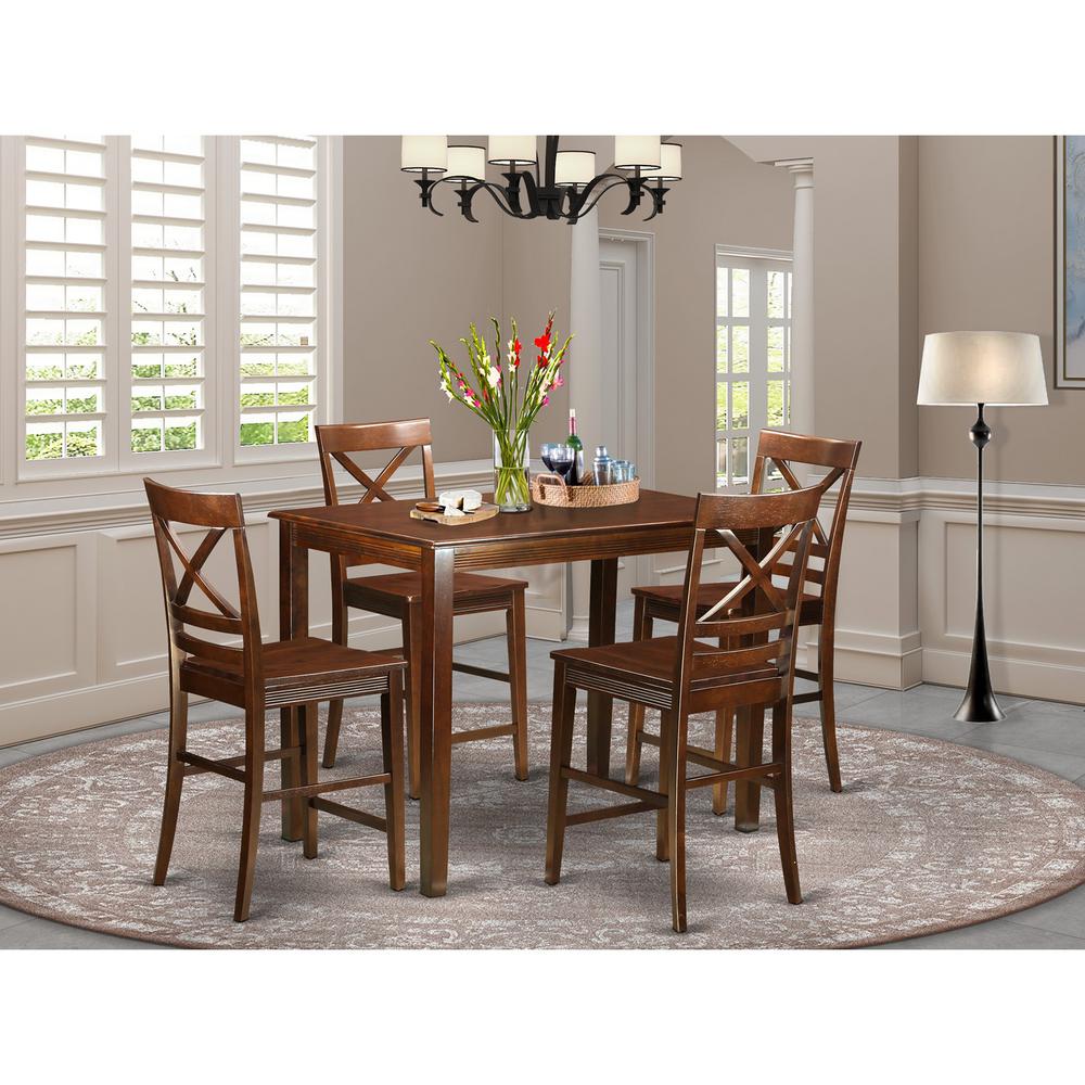 5  PC  counter  height  set  -  Small  Kitchen  Table  and  4  counter  height  Chairs.. Picture 1