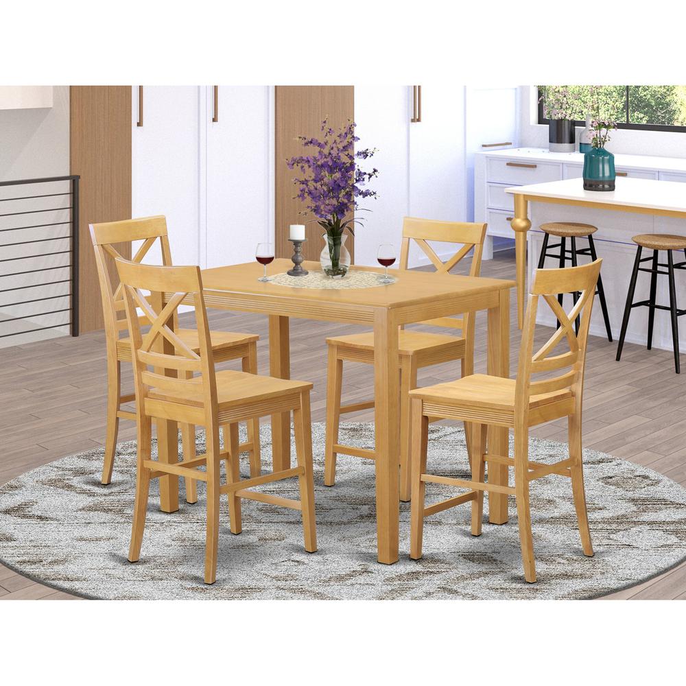 5  Pc  counter  height  pub  set-pub  Table  and  4  counter  height  Dining  chair. Picture 1
