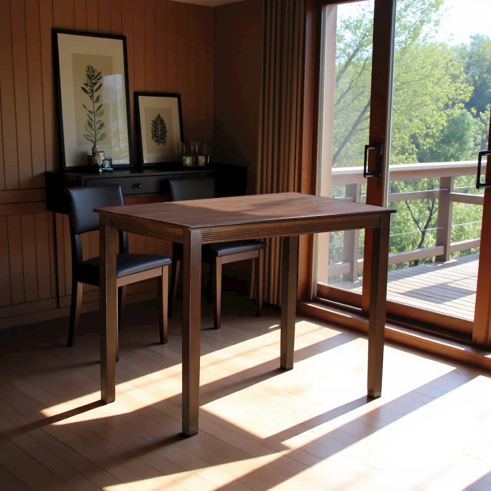 Mahogany Small Dining Table – Solid Wood Kitchen and Dining Table for 4. Picture 4