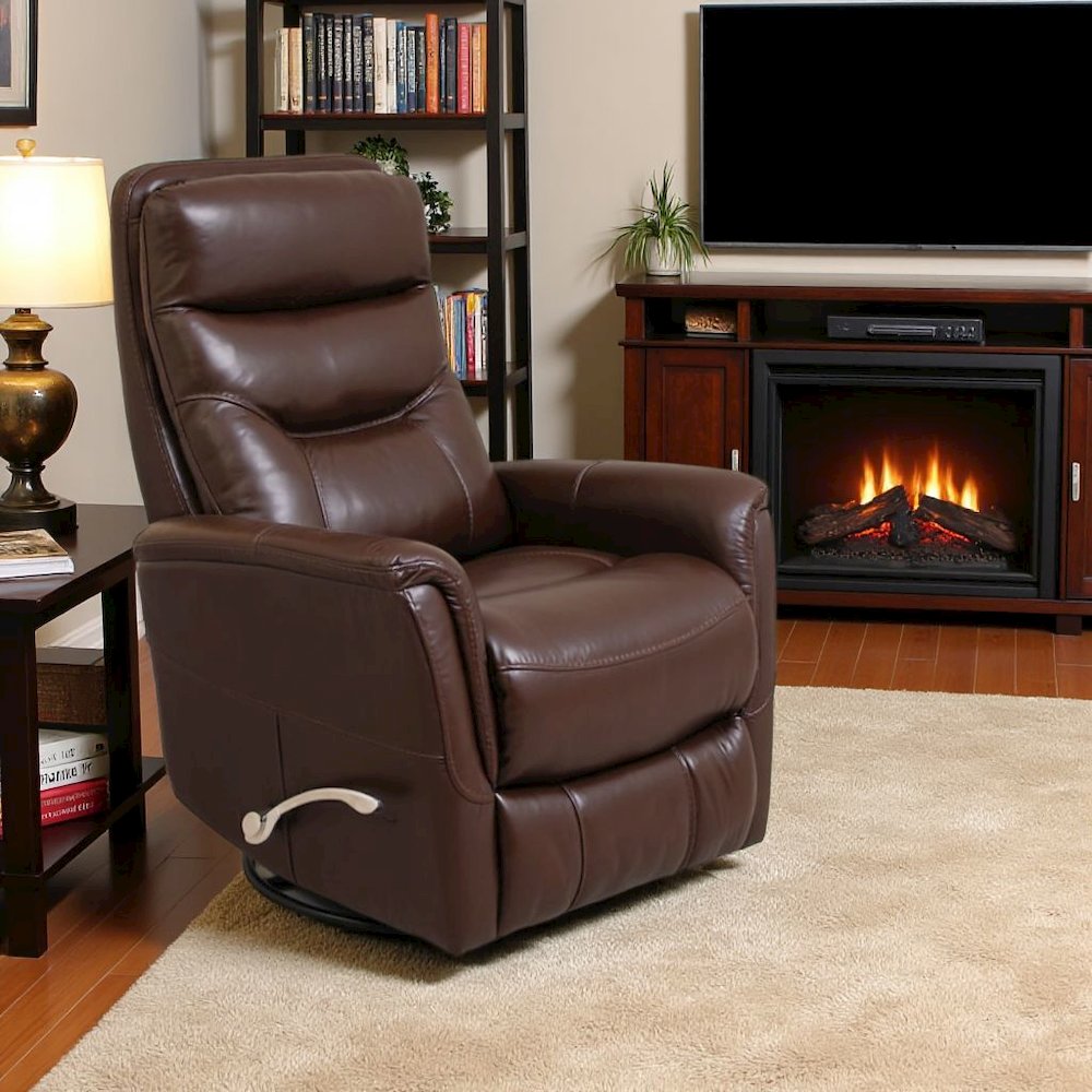 Robust Recliner Nursery Glider  – Elegant Boucle Chairs for Comfort. Picture 3