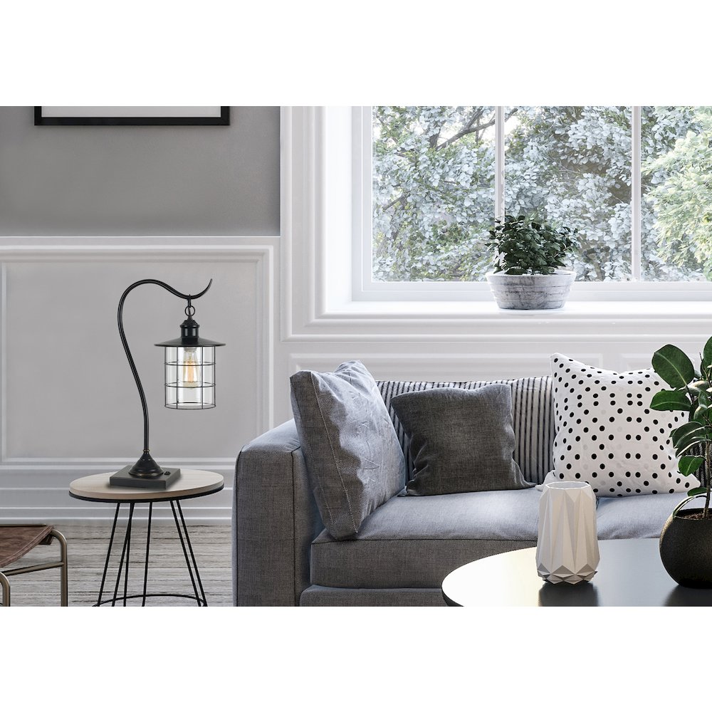 60W Silverton Desk Lamp (Edison Bulb Included). Picture 4
