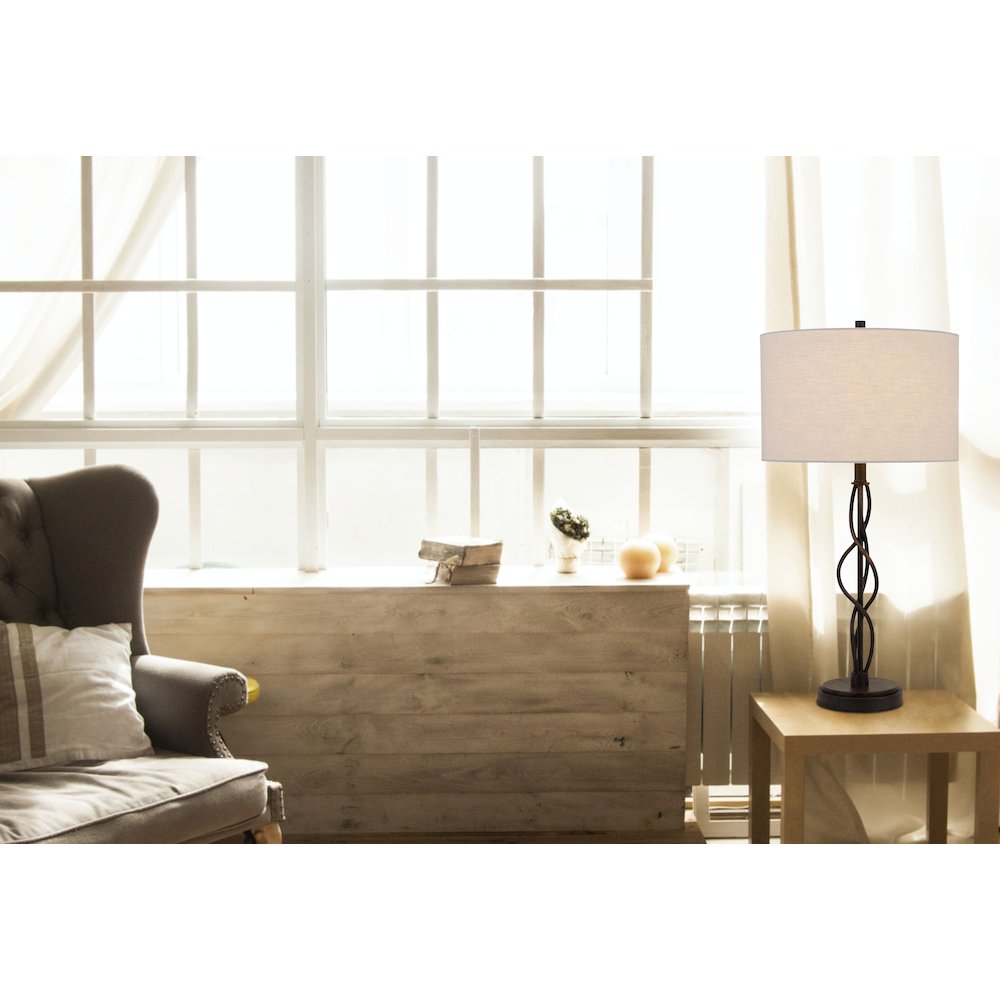 Antony 150W 3 Way Metal Table Lamp. Picture 3