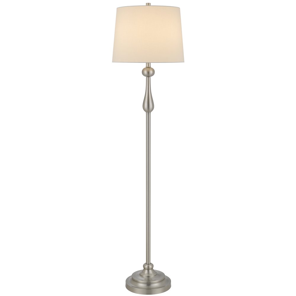 100 Watt Collins Metal Floor Lamp with Hardback Linen Shade. Picture 4