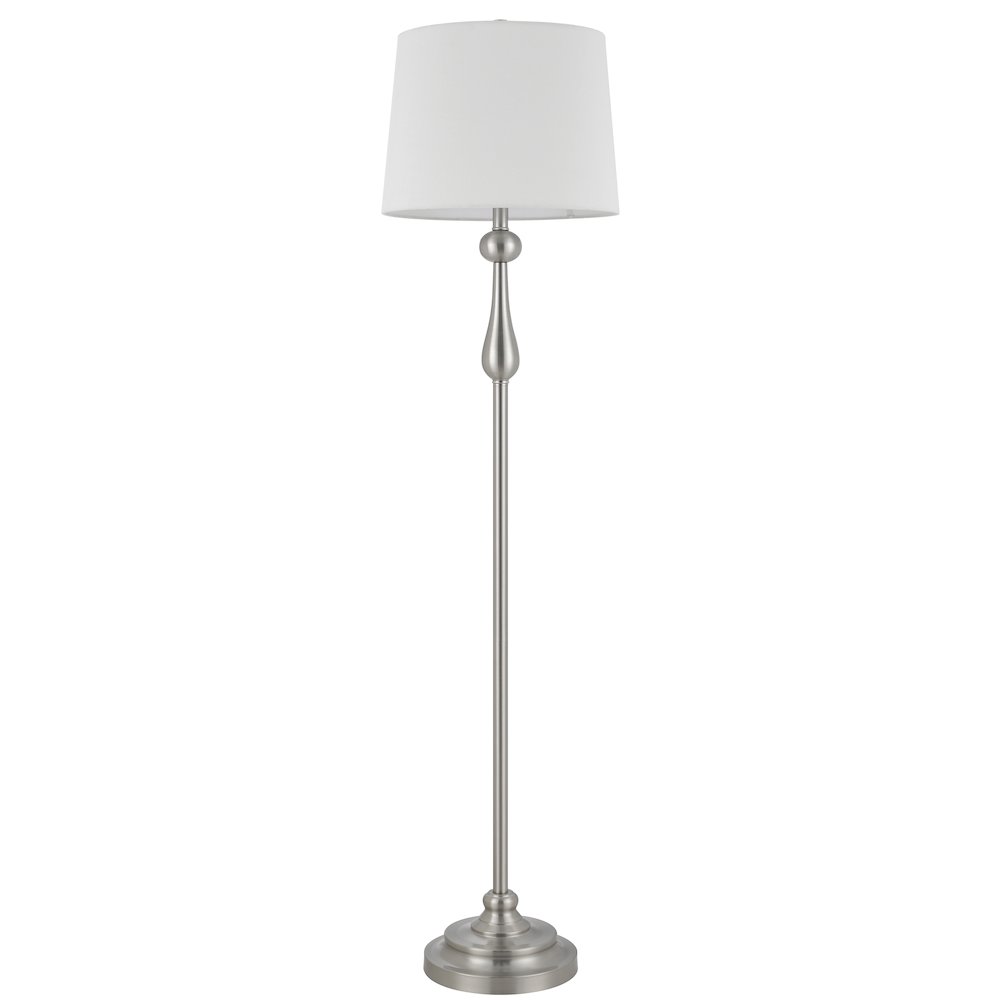 100 Watt Collins Metal Floor Lamp with Hardback Linen Shade. Picture 5