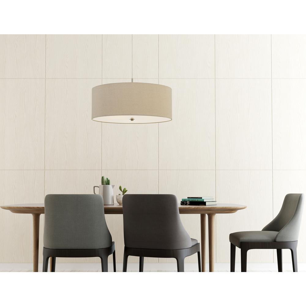60W X 3 Addison Drum Pendant Fixture. Dia:24". Picture 3