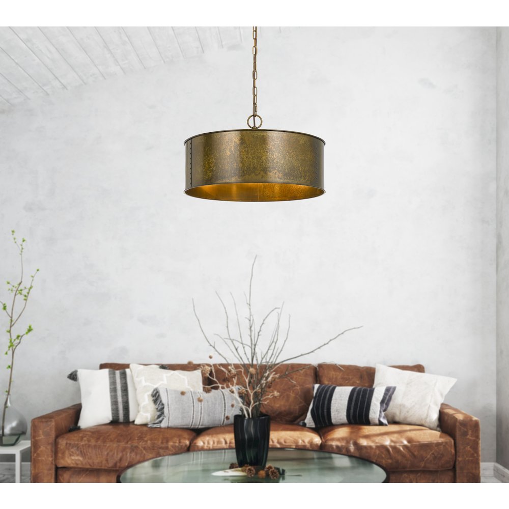60W X 3 Rochefort Metal 3 Light Chandelier. Picture 5