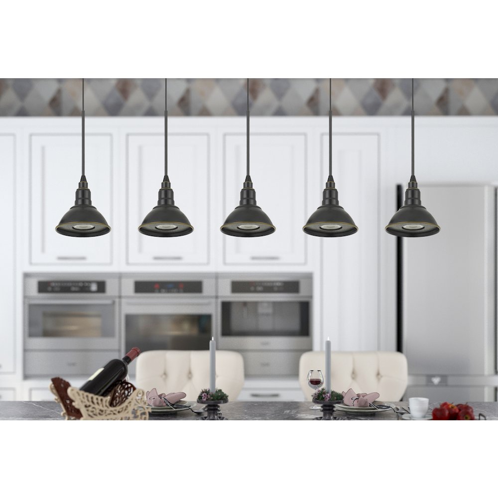 Kampia Intergrated Led 10W, 800 Lumen, 80 Cri Dimmable Metal Pendant Fixture. Picture 4