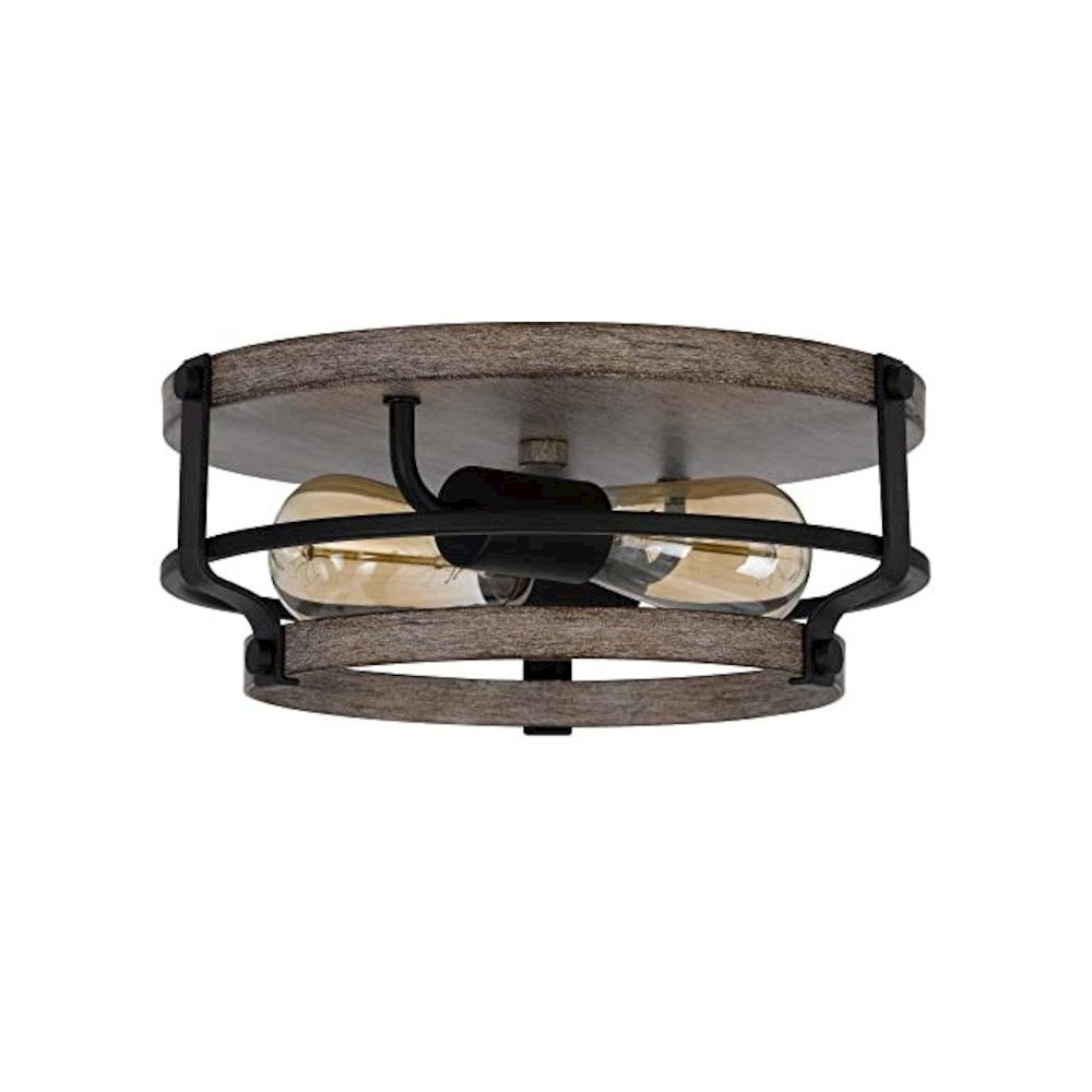 60W X 2 Clarita Metal Semi Flush Mount Fixture. Picture 4