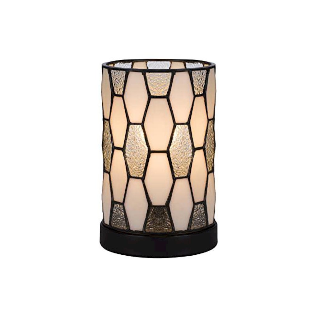 40W Metal/Resin Tiffany Accent Lamp With Inline Switch. Picture 1