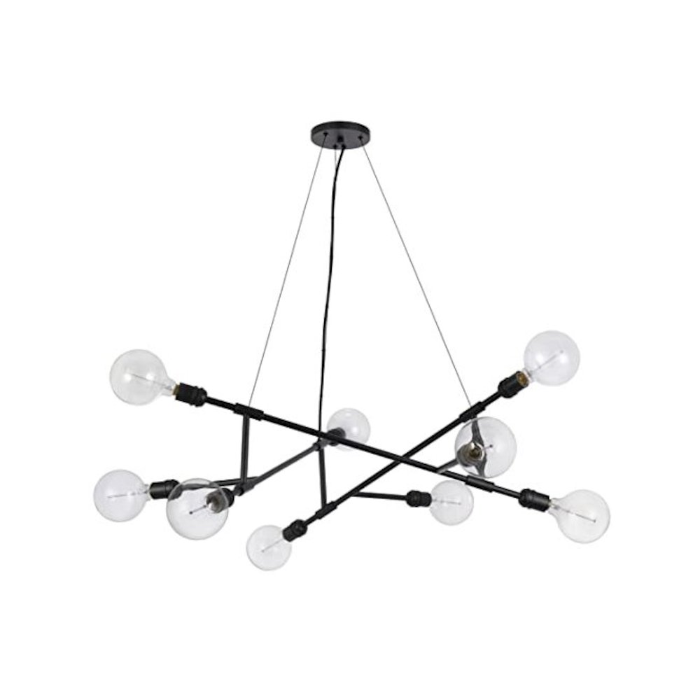 60W X 9 Massena Metal Chandelier. Picture 1